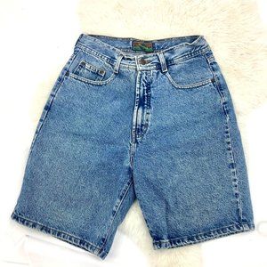 STRUCTURE High Rise Chino Denim Blue Jean Shorts